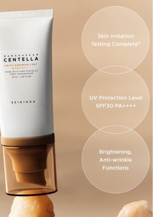 SKIN1004 Madagascar Centella Air-Fit Suncream Light SPF30 PA++++