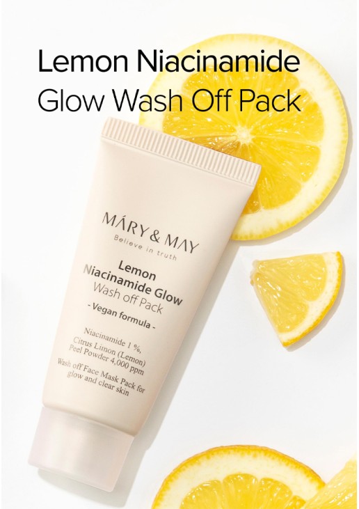 Mary&May Lemon Niacinamide Glow Wash off Pack (30g) 