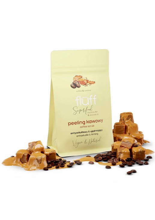 Fluff Caramel-Coffee  Scrub Dry Body Peeling