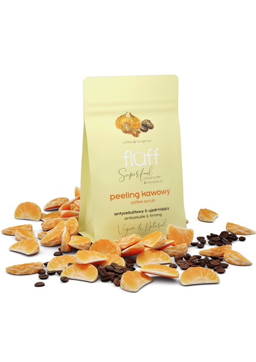 Fluff Tangerine-Coffee Dry Body Peeling 