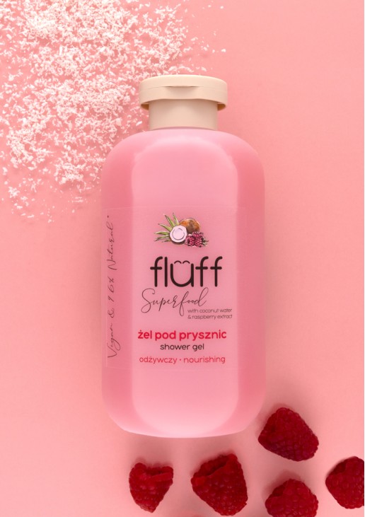 Fluff Coconut & Raspberry Nourishing Shower Gel