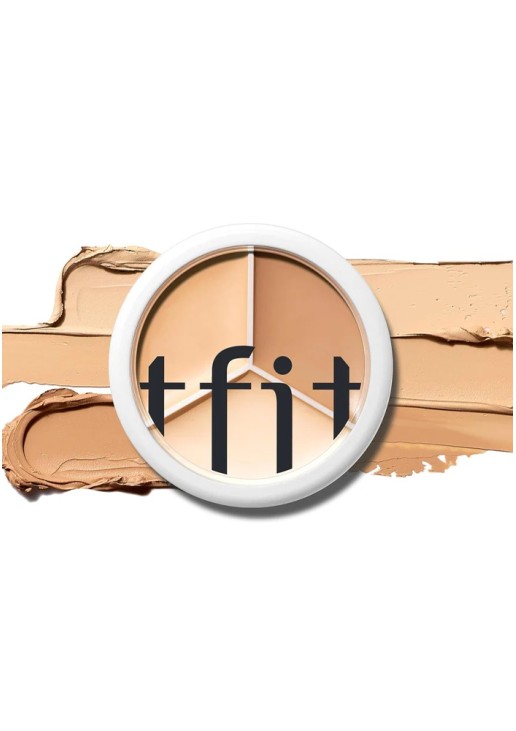 Tfit Cover Up Pro Concealer Palette 3-in-1 Full Coverage Color Correcting 01Neutral