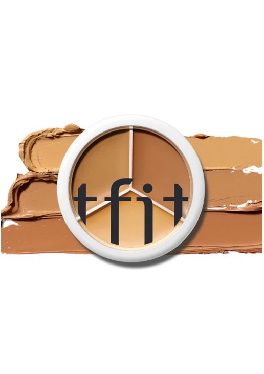 Tfit Cover Up Pro Concealer Palette 3-in-1 Full Coverage Color Correcting 04Dark