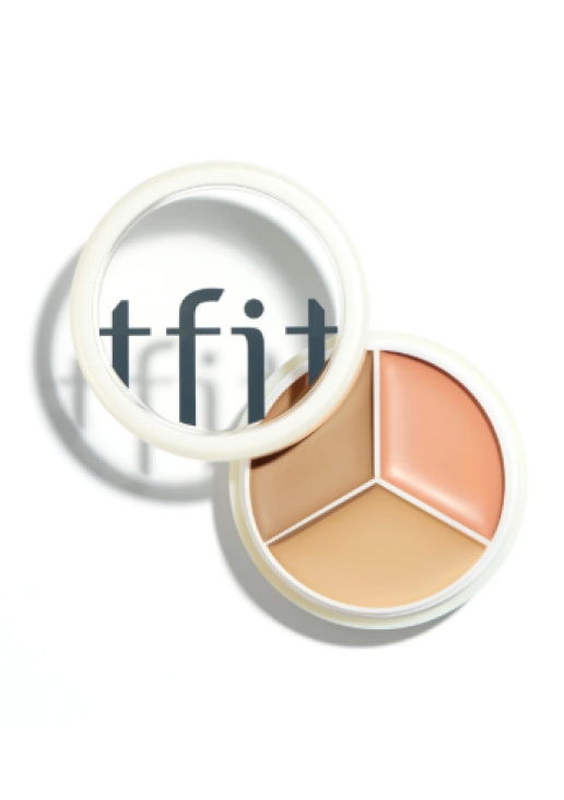 Tfit Cover Up Pro Concealer Palette 3-in-1 Full Coverage Color Correcting 02Warm