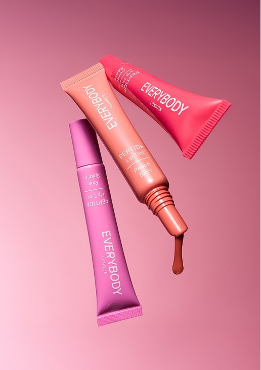 Everybody London Lip Balm with Gentle Tint and Peptides Moisturizing Peach
