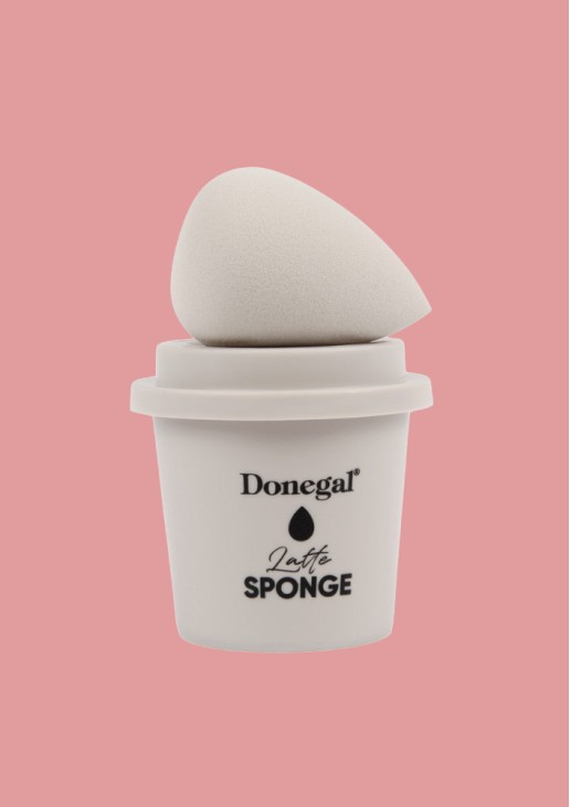 DONEGAL Morning Coffee Latte Makeup Sponge with Case